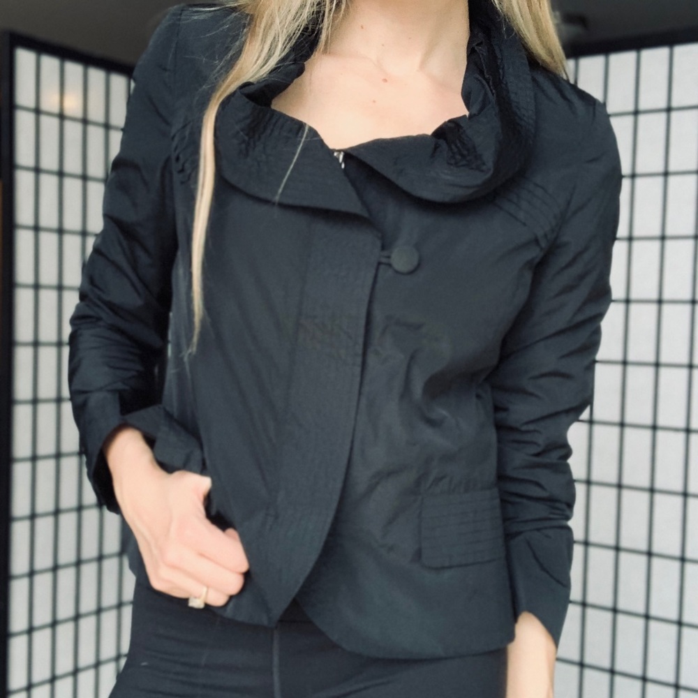 Black Ruffle Red Valentino Jacket